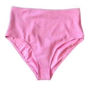 High Waisted Pink Bikini Bottoms